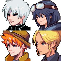 ドット絵　顔グラフィック