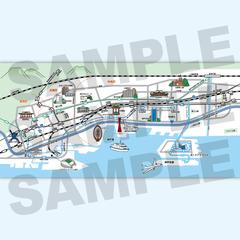 物件紹介のための周辺地域の案内図