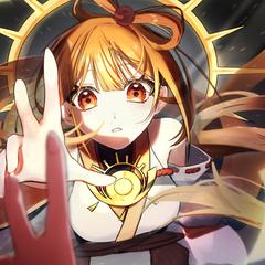 天岩戸伝説モチーフ　一枚絵