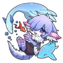 VTuberのケモノさんの1枚イラスト