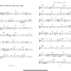 NIca's Dream~alto sax solo