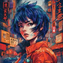 futuristic tokyo girl