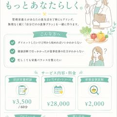 管理栄養士 栄養相談サービス紹介チラシ