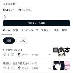 「ぴぺぺ」名義でのnote執筆