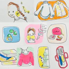 プレゼントイラスト　好きなもの寄せ集め