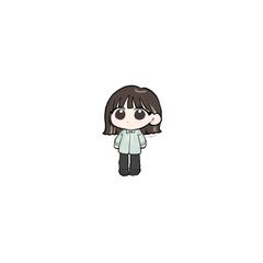 自身のデフォルメイラスト