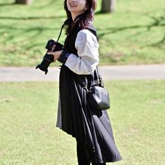 花畑にて。