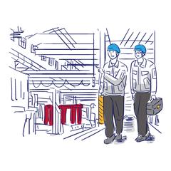 関ヶ原製作所様展示会ブース様壁画