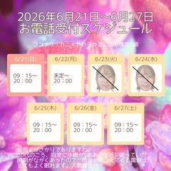 6/21(日)～週間スケジュール