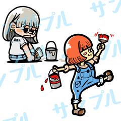 カトゥーン調イラスト