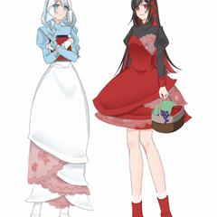 雪白と紅薔薇 キャラクターデザイン