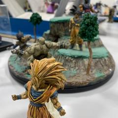 ドラゴンボール戦闘シーンのジオラマ作成