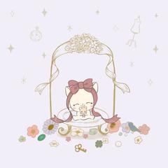 物語のような世界観の動物アート