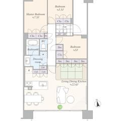 マンションの間取図トレース