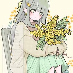 ミモザと女の子