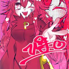 オリジナルキャラクター　チェキ風イラスト