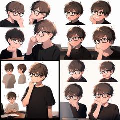 LINEスタンプ用キャラデザ