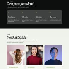 美容室のWebサイト・ブランド制作