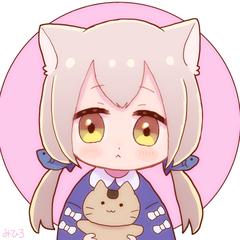 猫耳ちゃんと海苔猫ちゃん