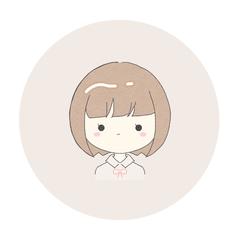 ゆるい女の子アイコン