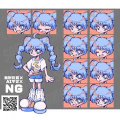 立ち絵&アイコン・Tシャツの女の子