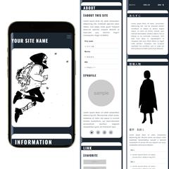 イラスト、漫画メインの個人サイト向けテンプレート