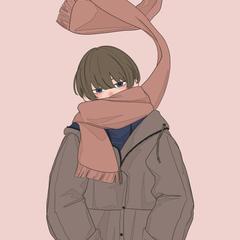 マフラーと男の子