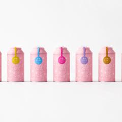 おかきの缶のパッケージデザイン