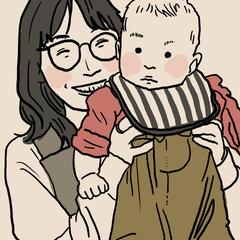 親子似顔絵