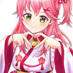 ホロライブVtuber さくらみこ　ファンアート