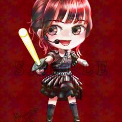 【ご依頼】HKT48生野莉奈さん生誕祭SDキャラ立ち絵
