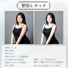 全身の整形レタッチ