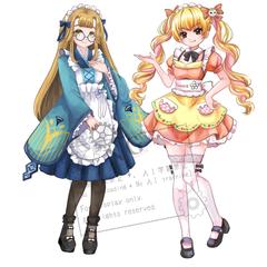 ←小町ちゃん＆ルナちゃん→