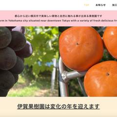 伊賀果樹園様HP作成