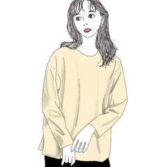 【人物】カジュアル線画イラスト