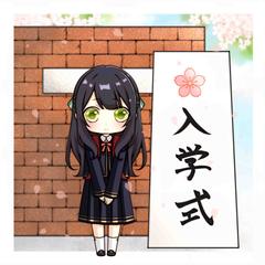 4月の季節イラスト「テーマ：入学式」