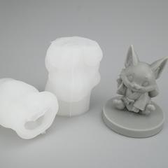 立体原型〜シリコン型｜複製用モールド制作