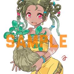 植物女子のデザイン