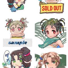 キャラクターアイコンおよび販促POP