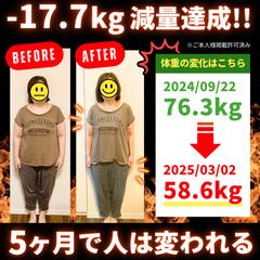 17.7kg減量※５か月で