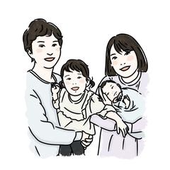 【似顔絵】家族写真