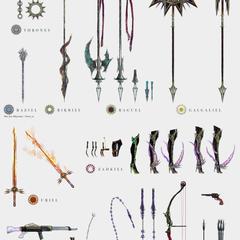 武器デザイン例 16種（2021年）