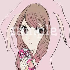 本人を元に似顔絵を描きました