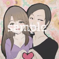 結婚式の似顔絵