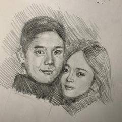 鉛筆画