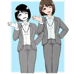 作例1 人物イラスト（女性）