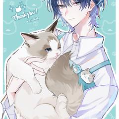 キャラクター等身+動物絵