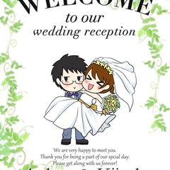 結婚式・ウェルカムボード制作
