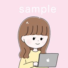 パソコンを持った女性