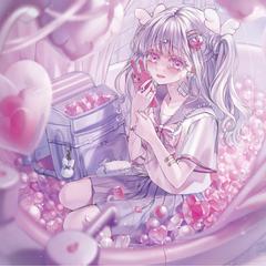 【サンプル】背景付きキャラクターイラスト